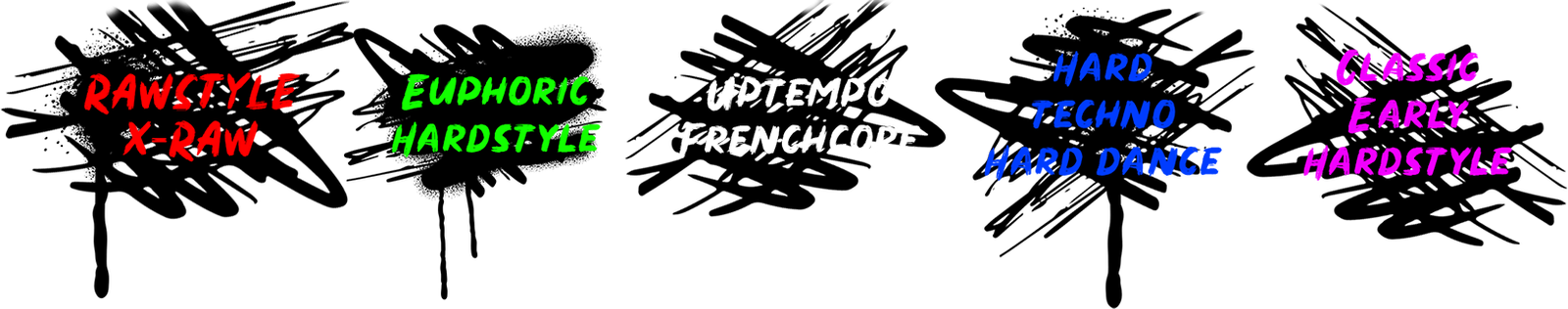Hardstyle Genres Overview - Rawstyle, Euphoric, Uptempo, Hard Techno and Classic Early Hardstyle